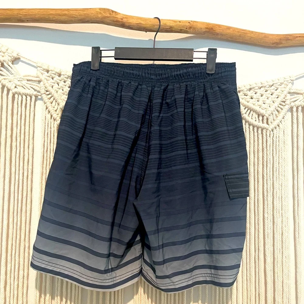 Summer Miami Surf Striped Beach Board Shorts Sz M (32-34)